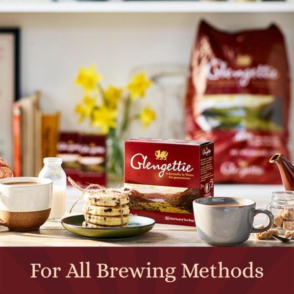 Glengettie Welsh Breakfast Tea, 80 Tea Bags 250g, Black Tea, Tata Consumer Products UK Group Limited. Sold by Teas.co.uk.