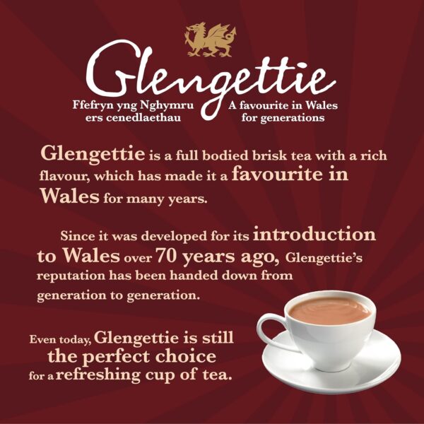 Glengettie Welsh Breakfast Tea, 80 Tea Bags 250g, Black Tea, Tata Consumer Products UK Group Limited. Sold by Teas.co.uk.