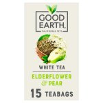 Good Earth Elderflower and Pear White Tea, 15 Tea Bags 18g, Fruit and Herbal Tea, Tata Consumer Products UK Group Limited. Sold by Teas.co.uk.
