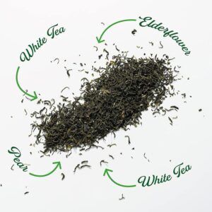 Good Earth Elderflower and Pear White Tea, 15 Tea Bags 18g, Fruit and Herbal Tea, Tata Consumer Products UK Group Limited. Sold by Teas.co.uk.