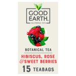 Good Earth Hibiscus, Rose and Sweet Berries, 15 Tea Bags 42g, Worldwide Teas, Tata Consumer Products UK Group Limited. Sold by Teas.co.uk.