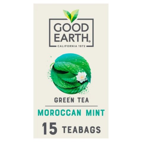 Good Earth Moroccan Mint Green Tea, 15 Tea Bags 27g, Fruit and Herbal Tea, Tata Consumer Products UK Group Limited. Sold by Teas.co.uk.