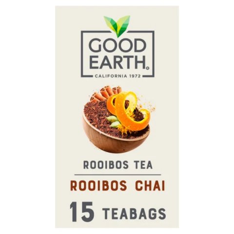 Good Earth Rooibos Chai, 15 Tea Bags 34.5g, Chai, Tata Consumer Products UK Group Limited. Sold by Teas.co.uk.