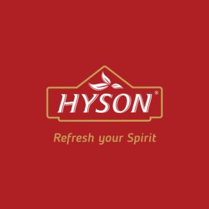 Hyson Blackcurrant Infused Black Tea, 32 Tea Bags 32g, brand heritage panel, available at teas.co.uk