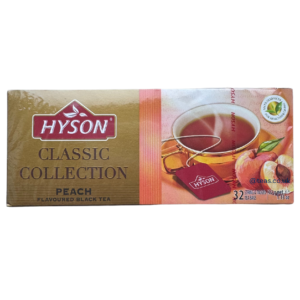 Hyson Peach Infused Black Tea, 32 Tea Bags 32g