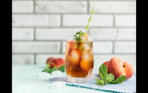 Hyson Peach Infused Black Tea, 32 Tea Bags 32g, Black Tea, Empire Brands (Pvt) Ltd. Sold by Teas.co.uk.