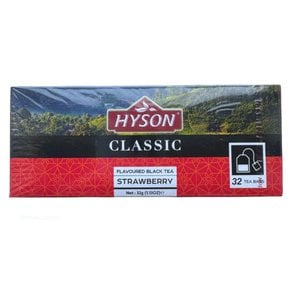 Hyson Strawberry Infused Black Tea, 32 Tea Bags 32g, Black Tea, Empire Brands (Pvt) Ltd. Sold by Teas.co.uk.