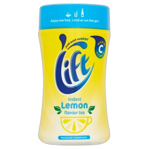 Lift Instant Lemon Black Tea (Reduced Sweetness), 165g, Black Tea, Lift Brands UK Limited. Sold by Teas.co.uk.