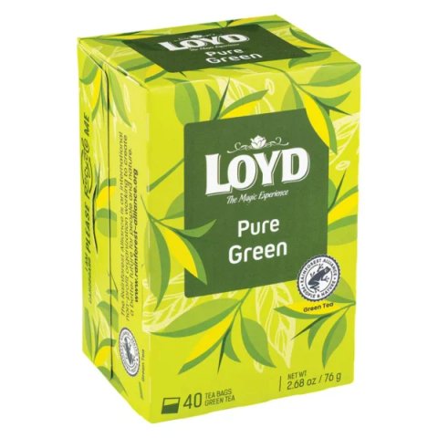 Loyd Green Tea, 40 Tea Bags 76g, Green Tea, Mokate S.A.. Sold by Teas.co.uk.