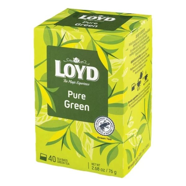 Loyd Green Tea, 40 Tea Bags 76G, Worldwide Teas, Mokate S.a.. Sold By Teas.co.uk.