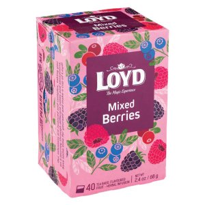 Loyd Mixed Berries, 40 Tea Bags 68g, Fruit and Herbal Tea, Mokate S.A.. Sold by Teas.co.uk.