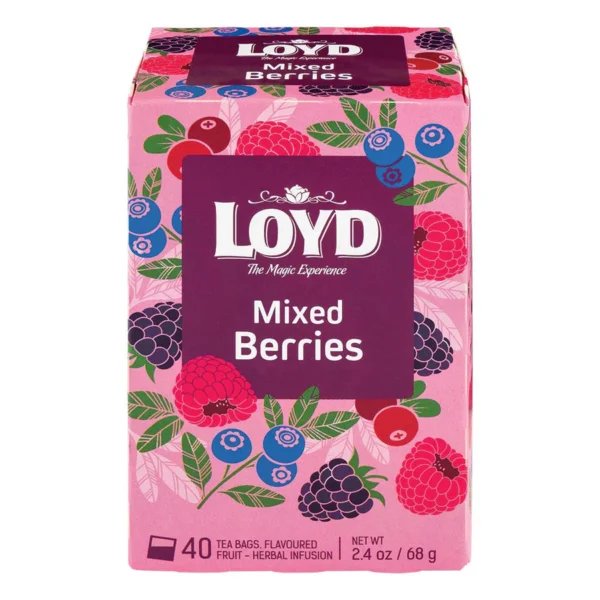 Loyd Mixed Berries, 40 Tea Bags 68g, Fruit and Herbal Tea, Mokate S.A.. Sold by Teas.co.uk.