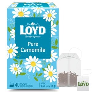 Loyd Pure Camomile, 40 Tea Bags 56g, Fruit and Herbal Tea, Mokate S.A.. Sold by Teas.co.uk.
