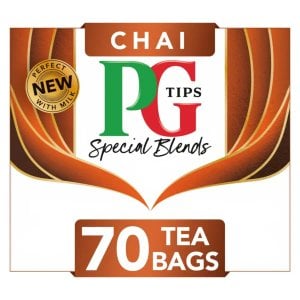 PG Tips Chai Special Blend, 70 Tea Bags 175g, Black Tea, Lipton Teas and Infusions UK Limited. Sold by Teas.co.uk.