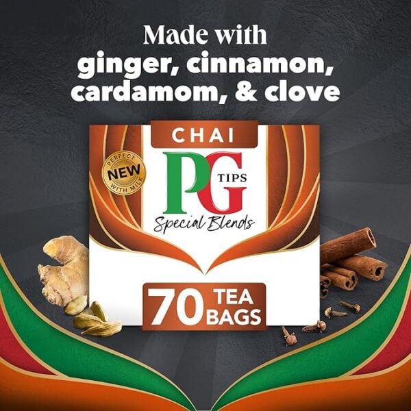 Pg Tips Chai Special Blend, 70 Tea Bags 175G, English Tea, Lipton Teas And Infusions Uk Limited. Sold By Teas.co.uk.