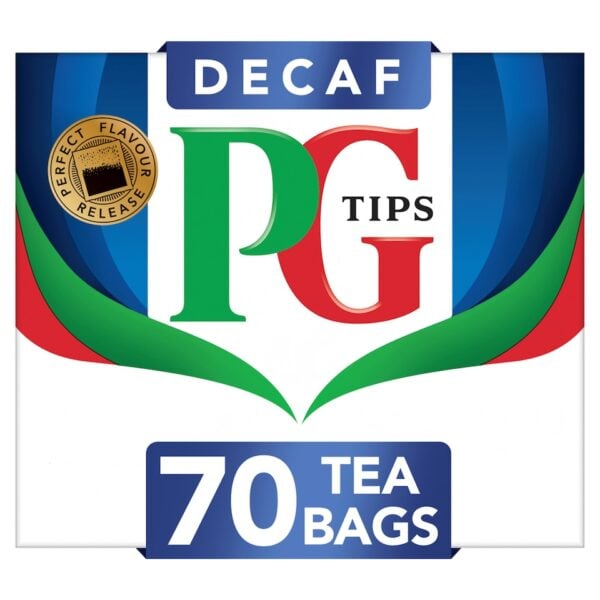 PG Tips Decaf English Breakfast, 70 Tea Bags 203g, English Tea, Lipton Teas and Infusions UK Limited. Sold by Teas.co.uk.