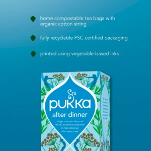 Pukka Organic After Dinner, 20 Tea Bags 40g, Fruit and Herbal Tea, Pukka Herbs Limited. Sold by Teas.co.uk.