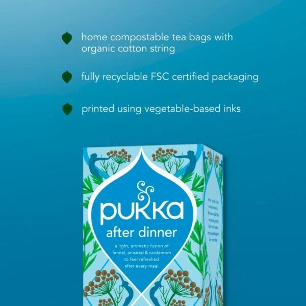 Pukka Organic After Dinner, 20 Tea Bags 40g, English Tea, Pukka Herbs Limited. Sold by Teas.co.uk.