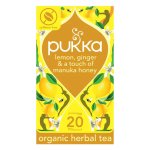 Pukka Organic Lemon, Ginger and Manuka Honey, 20 Tea Bags 34g