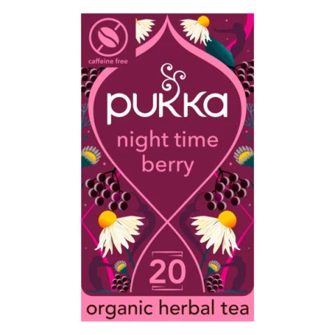 Pukka Organic Night Time Berry, 20 Tea Bags 36g, English Tea, Pukka Herbs Limited. Sold by Teas.co.uk.