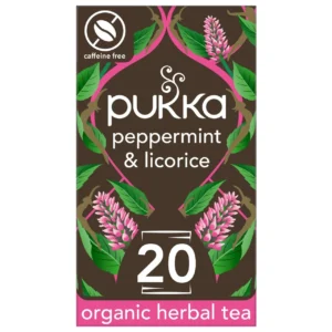 www-teas-co-uk-pukka-organic-peppermint-and-licorice-20-tea-bags-30g-5060229011107-front-of-box Pukka Organic Peppermint and Licorice, 20 Tea Bags 30g