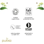 Pukka Organic Relax, 20 Tea Bags 40g, eco facts visual, available at teas.co.uk