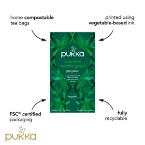 Pukka Organic Supreme Matcha Green, 20 Tea Bags 32g, Matcha, Pukka Herbs Limited. Sold by Teas.co.uk.