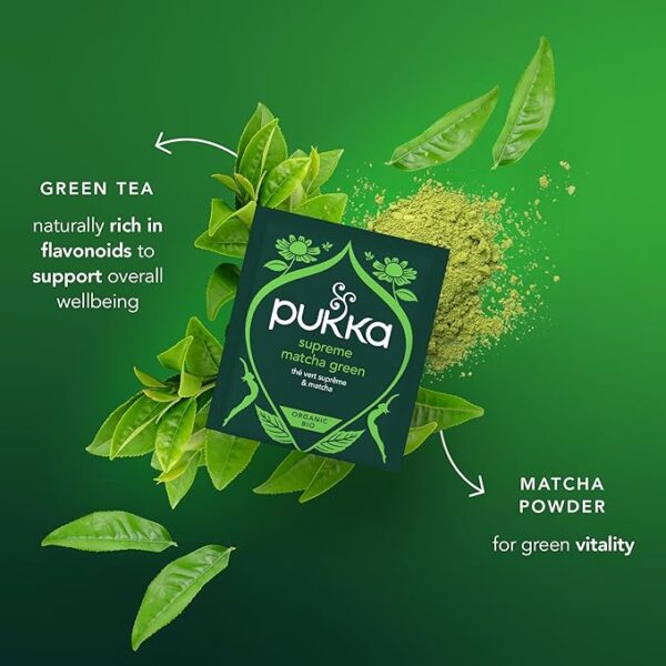 Pukka Organic Supreme Matcha Green, 20 Tea Bags 32G