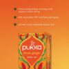 Www-Teas-Co-Uk-Pukka-Organic-Three-Ginger-20-Tea-Bags-36G-5065000523145-Front-Of-Box-With-Oragnge-Background Pukka Organic Three Ginger, 20 Tea Bags 36G