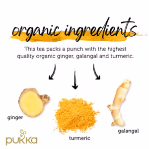 Pukka Organic Three Ginger, 20 Tea Bags 36g, Organic Tea Bags, Pukka Herbs Limited. Sold by Teas.co.uk.