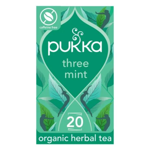 Pukka Organic Three Mint, 20 Tea Bags 32g, English Tea, Pukka Herbs Limited. Sold by Teas.co.uk.