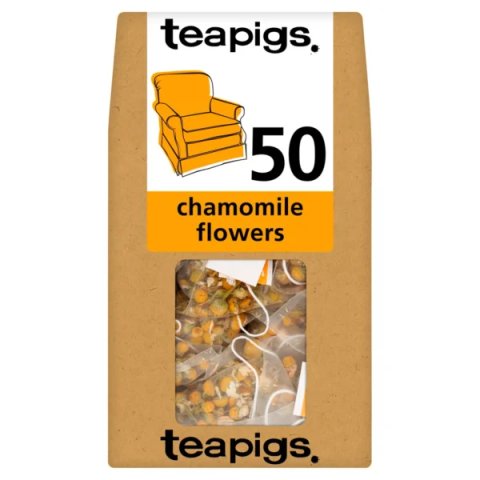 Teapigs Chamomile Flowers, 50 Tea Bags 75g, English Tea, Teapigs Limited. Sold by Teas.co.uk.
