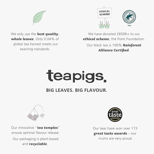 Teapigs Darjeeling Earl Grey, 15 Tea Bags 37.5G, Earl Grey And Similar, Teapigs Limited. Sold By Teas.co.uk.