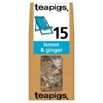 Teapigs Lemon and Ginger, 15 Tea Bags 37.5g, English Tea, Teapigs Limited. Sold by Teas.co.uk.