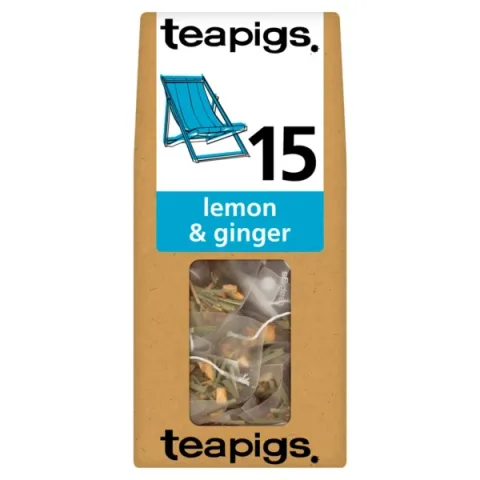 Teapigs Lemon and Ginger, 15 Tea Bags 37.5g