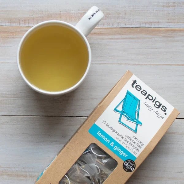 Teapigs Lemon And Ginger, 15 Tea Bags 37.5G, English Tea, Teapigs Limited. Sold By Teas.co.uk.