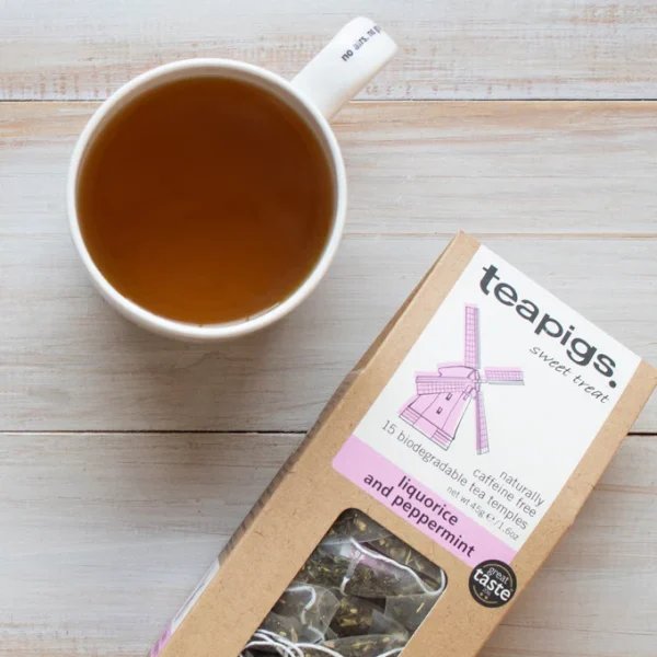Teapigs Liquorice and Peppermint, 15 Tea Bags 45g, English Tea, Teapigs Limited. Sold by Teas.co.uk.
