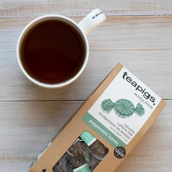 Teapigs Peppermint Leaves, 15 Tea Bags 30G, English Tea, Teapigs Limited. Sold By Teas.co.uk.