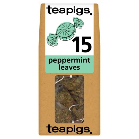 Teapigs Peppermint Leaves, 15 Tea Bags 30g, English Tea, Teapigs Limited. Sold by Teas.co.uk.
