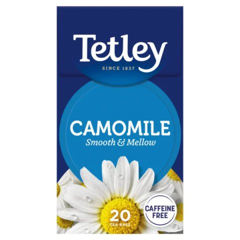 Tetley Camomile, 20 Tea Bags 32g, Fruit and Herbal Tea, Tata Consumer Products UK Group Limited. Sold by Teas.co.uk.