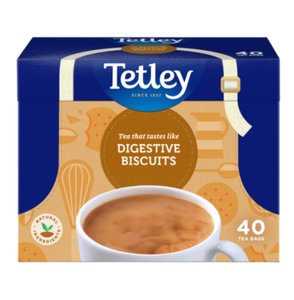 Tetley Digestive Biscuits, 40 Tea Bags 80g, Black Tea, Tata Consumer Products UK Group Limited. Sold by Teas.co.uk.