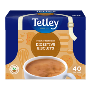 Tetley Digestive Biscuits, 40 Tea Bags 80g