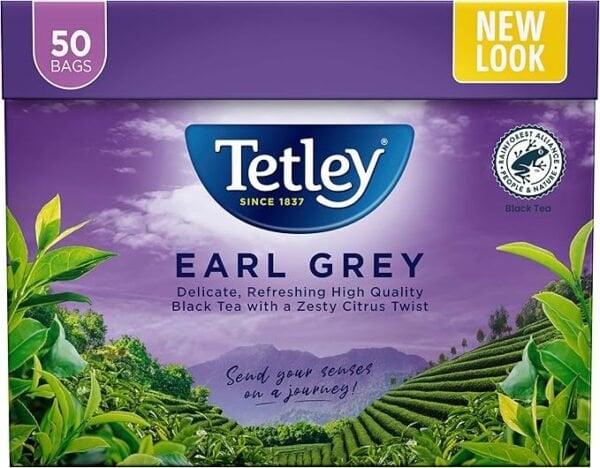 Tetley Earl Grey, 50 Tea Bags 125G, Earl Grey And Similar, Tata Consumer Products Uk Group Limited. Sold By Teas.co.uk.