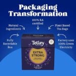 Tetley Extra Strong Breakfast Tea, 75 Tea Bags 237g, Black Tea, Tata Consumer Products UK Group Limited. Sold by Teas.co.uk.