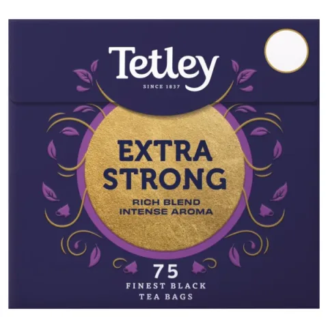 Tetley Extra Strong Breakfast Tea, 75 Tea Bags 237g