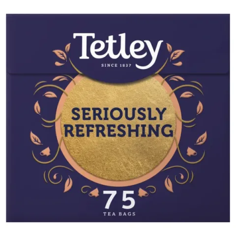 Tetley Seriously Refreshing, 75 Tea Bags 250g