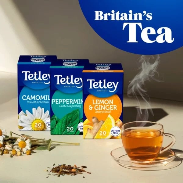 Tetley Pure Green Tea, 50 Tea Bags 100G, English Tea, Tata Consumer Products Uk Group Limited. Sold By Teas.co.uk.