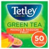 Tetley Green Tea with Mango and Passion Fruit, 50 Tea Bags 100g