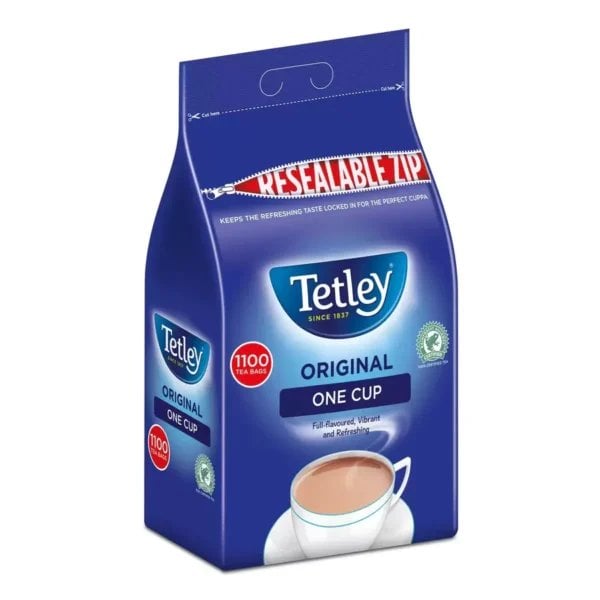 Tetley Original English Breakfast, 1100 Tea Bags 3.45kg, Black Tea, Tata Consumer Products UK Group Limited. Sold by Teas.co.uk.