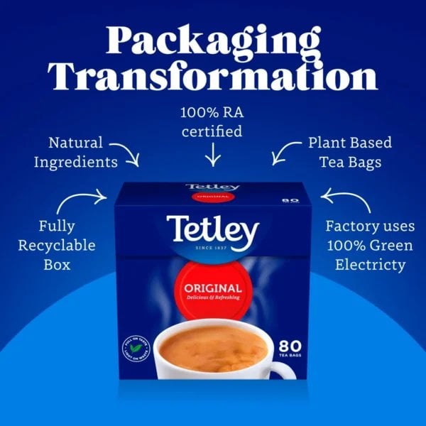 Tetley Original English Breakfast, 400 Tea Bags 1.25kg, Black Tea, Tata Consumer Products UK Group Limited. Sold by Teas.co.uk.